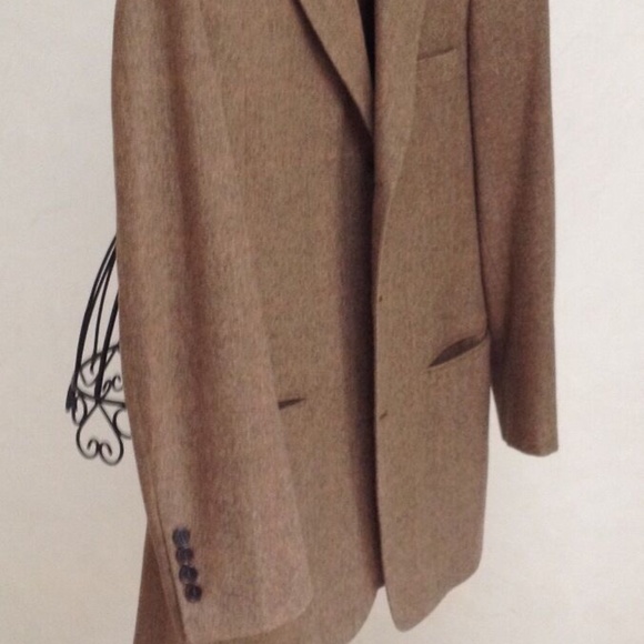 Brooks Brothers Men's Mens Brown Wool/Cashmere Blazer Jacket 38R Three 3 Buttons - Picture 5 of 16